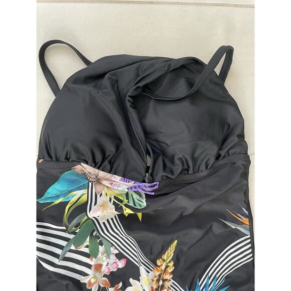 Leilani Swim One Piece Swimsuit Multicolor Floral Print Swimwear - Picture 2 of 8
